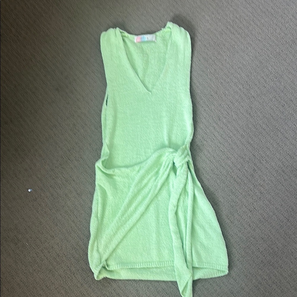 Free People Light Green Sleeveless Dress FP Beach coverup
